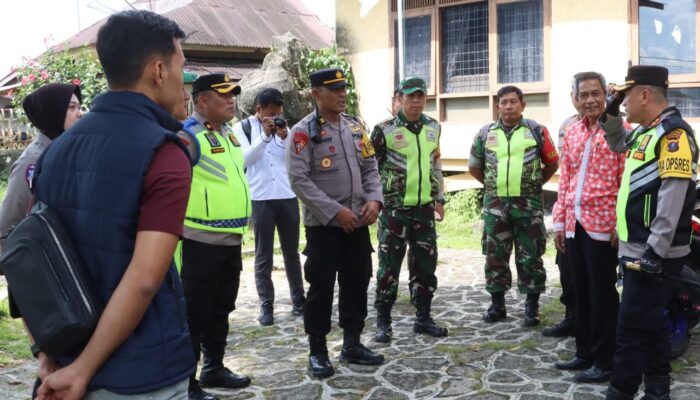 Kapolres P.Siantar Pimpin Patroli Skala Besar Cipta Kondisi Pelantikan Wali Kota-Wakil Wali Kota