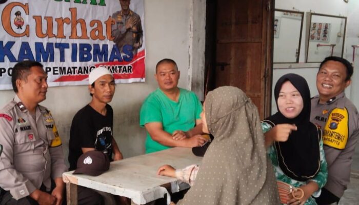 Polres P.Siantar Jumat Curhat Ciptakan Kamtibmas Aman Dan Kondusif