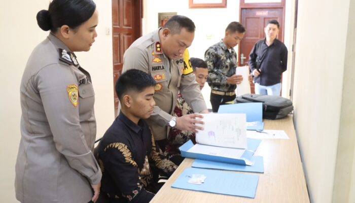Kapolres Humbahas Monitor Pendaftaran Calon Anggota Polri