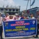 Sat Lantas Tapteng menggelar sosialisasi keselamatan dan tertib berlalulintas kepada masyarakat, Jumat (21/2). Waspada/ist