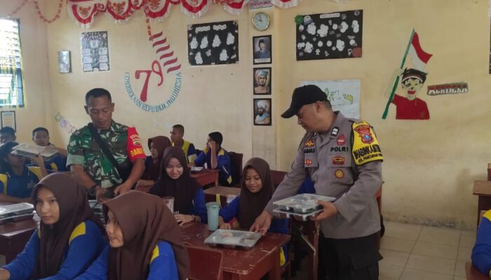 Polres Pantau Program Makan Bergizi Gratis Di Kota Sibolga