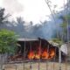 Pemilik Ke Tambak, Rumah Janda Dua Anak Ludes Terbakar