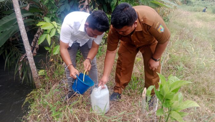 Diduga Limbah PT PM Cemari Dua Aliran Sungai Di Sergai