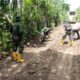 Tampak dalam gambar Tim Satgas TMMD Reguler ke 123 Kodim 0112/Sabang terus pacu penyelesaian pembangunan jalan baru di Jaboi Sabang. (Waspada/ist)