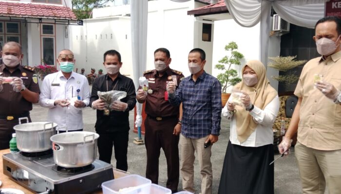 Kejari Asahan Musnahkan 293,91 Gram SS