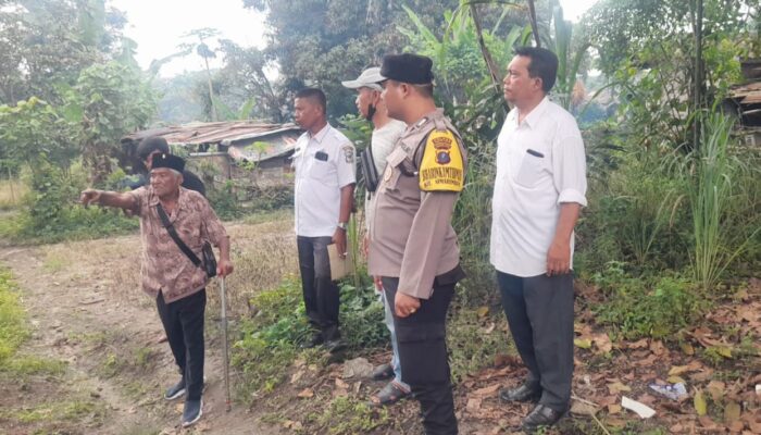 Polres P.Siantar Saksikan Pengecekan Batas Tanah Warga Binaan