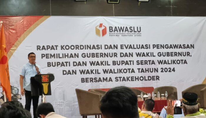 Ketua Bawaslu Sumut Buka Rakor Dan Evaluasi Pengawasan Pilkada 2024