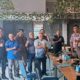 Pengurus dan anggota PWI Sergai usai rapat pembentukan Panitia Konfercab IV PWI Sergai tahu 2025, Kamis (27/2) sore di Rahayu Kafe di Sei Rampah. (Waspada/Ist)