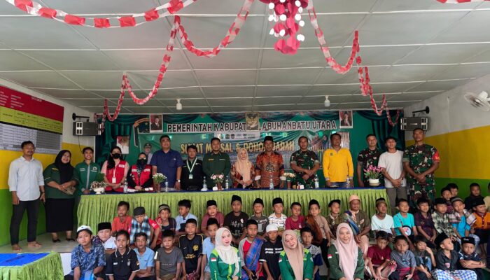 Jelang Ramadhan, Mahasiswa Dan Pemkab Labura Gelar Khitanan Massal Dan Donor Darah