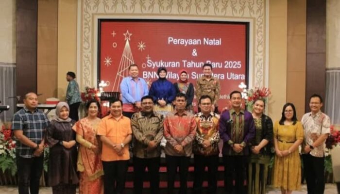 BNNP Sumut Gelar Perayaan Natal Dan Syukuran Awal Tahun 2025
