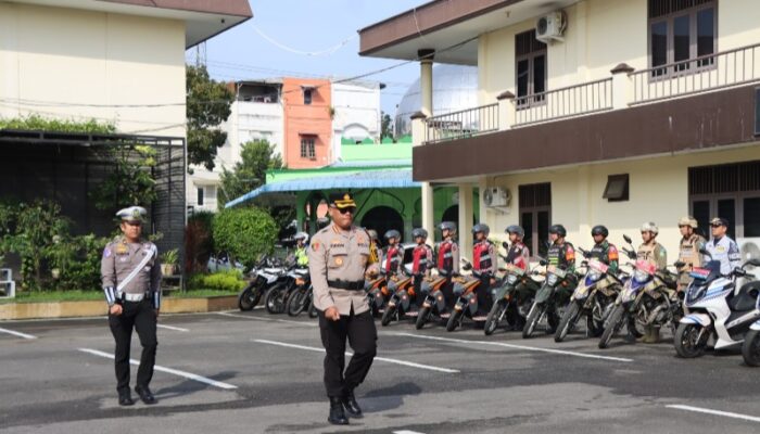 Polrestabes Medan Apel Gelar Pasukan Operasi Keselamatan Toba 2025