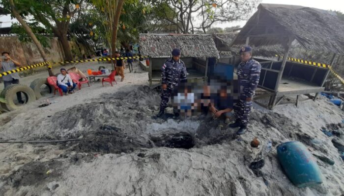 Tim F1QR Lantamal I Tangkap Komplotan Pencuri BBM Pertamina