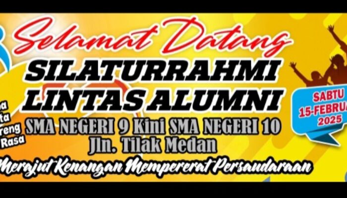Alumni SMA Negeri 9/10 Medan Gelar Silaturahmi Lintas Alumni