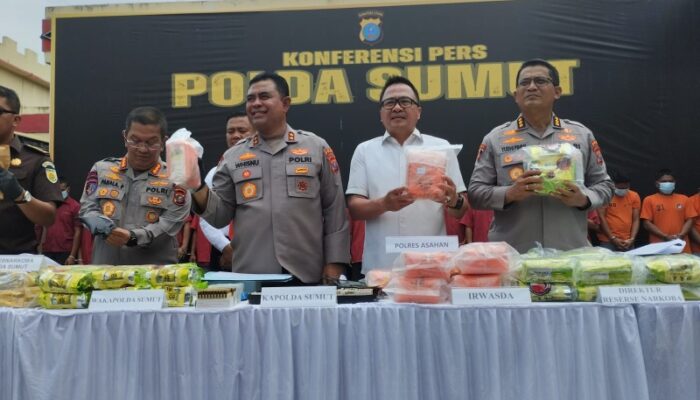 Polda Sumut Ungkap 25 Kasus Narkoba, 37 Tersangka Diamankan