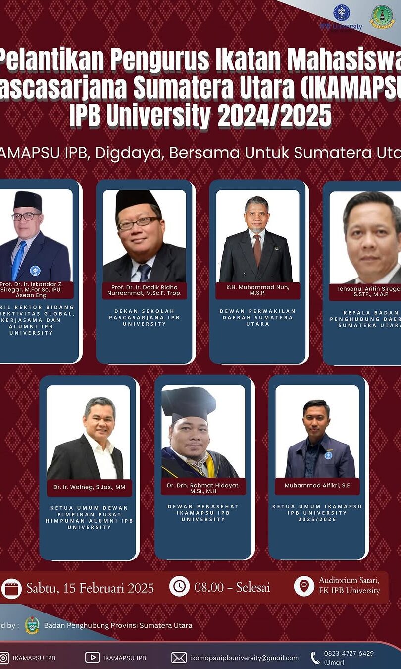 Pelantikan Pengurus IKAMAPSU IPB University Periode 2025 Pelantikan Pengurus IKAMAPSU IPB University Periode 2025