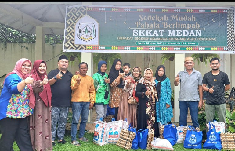 SKKAT Medan Berbagi Sedekah Dan Bingkisan Idul Fitri Untuk Anggota