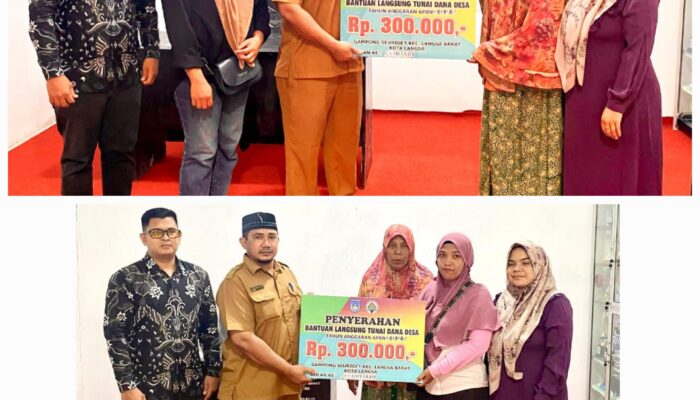 Pemerintah Gampong Seuriget Salurkan BLT DD Ke 20 KPM