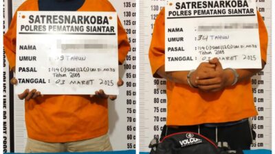 Polres P.Siantar Ringkus Pria Miliki Ganja Dan Gagalkan Peredaran Sabu