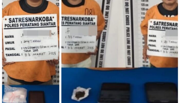Polres P.Siantar Ringkus Pemilik Dan Pengedar Sabu