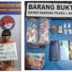 Pelaku JR saat berada di Mapolres Labuhanbatu bersama barang bukti. (Waspada/Ist)
