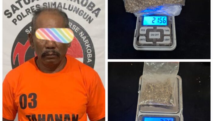 Nyambi Jual Ganja, Kakek Pemilik Warung Tuak Ditangkap, Barbuk 23,91 Gram