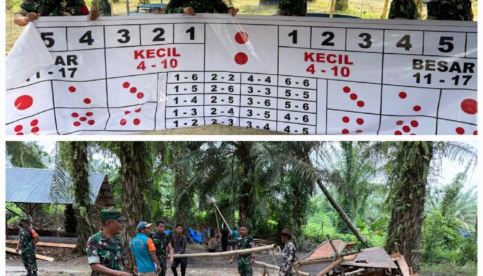 Koramil Bongkar Lokasi Judi Dadu Dan Sabung Ayam Di Deliserdang