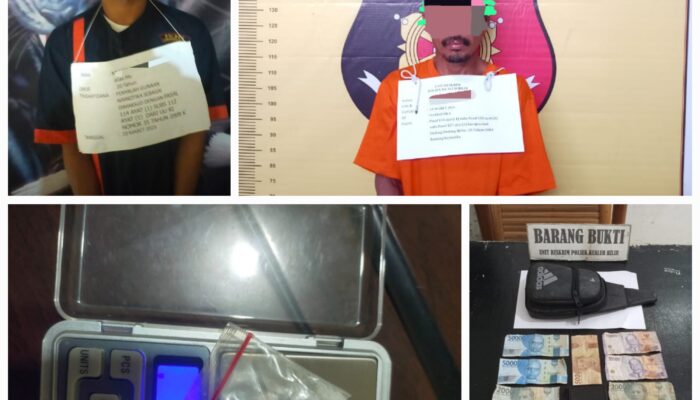 Dua Pembawa Sabu Diciduk Polisi