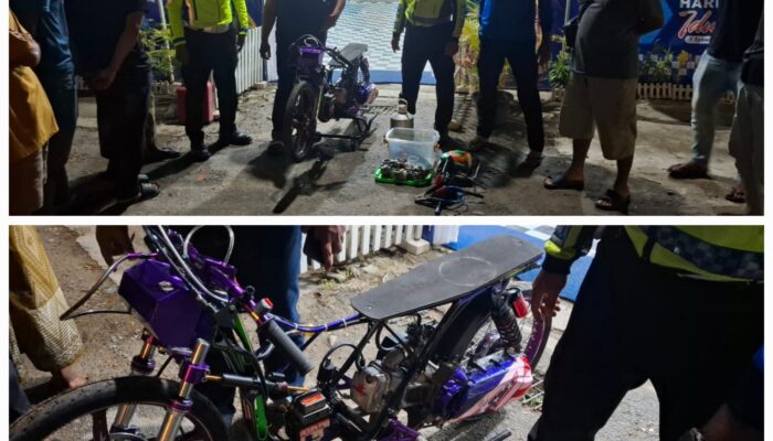 8 Motor Balap Liar Diamankan Satlantas Polres Abdya