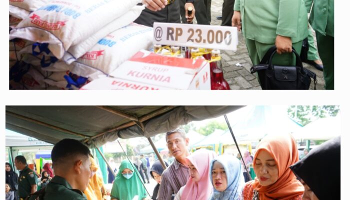 Kodim Aceh Tamiang Gelar Bazar Murah