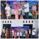 Pengurus PWI Padanglawas berbagi sembako di Kecamatan Barumun Baru, Selasa (25/3). (Waspada/Idaham Butar Butar).