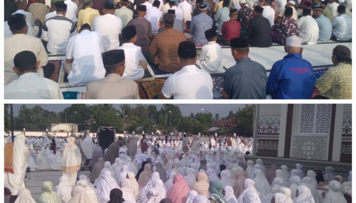 Ribuan Pengikut Jamaah Tarikat Syattariyah Shalat Idul Fitri Hari ini