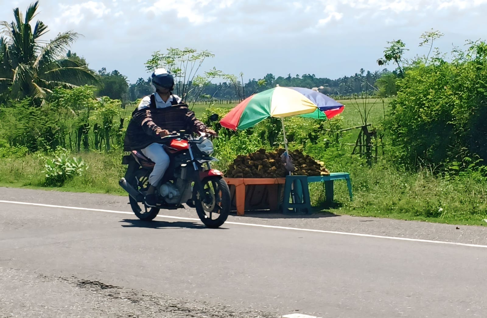 Pedagang Buah Di Pidie Tempati Bahu Jalan Negara, Bahayakan Pengendara Pedagang Buah Di Pidie Tempati Bahu Jalan Negara, Bahayakan Pengendara