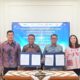Penandantangan dokumen kerjasama pemanfaatan LNG antara PGN, PLI, NES, dan NUSA, Jumat (28/2/2025).