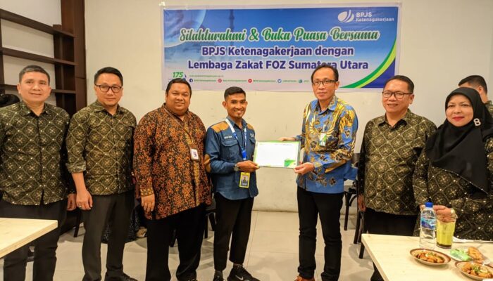 BPJS Ketenagakerjaan-FOZ Sumut Pererat Silaturahmi, Dukung Jaminan Sosial bagi Mustahik