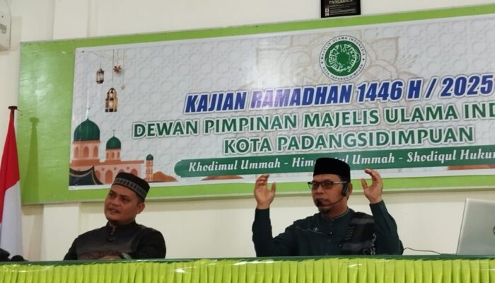 Edukasi Umat Jaga Nilai Ibadah, MUI Padangsidimpuan Gelar Kajian Ramadhan, Ini Jadwalnya