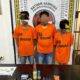 Ketiga pelaku narkoba dan barang bukti saat diamankan di Sat Narkoba Polres Simalungun.(Waspada/ist).