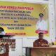 Bupati Agara, HM Salim Fakta, SE, MM saat menyamapaikan sambutannya. Waspada/Seh Muhammad Amin