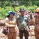 KEPALA Bidang Penataan Lingkungan dan Kajian Dampak Lingkungan Dinas Lingkungan Hidup Humbahas, Nurmala Purba memberikan keterangan dampak lingkungan atas penebangan kayu di Hutan Sikirang. Waspada/Ist