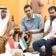 Gubernur Aceh, Muzakir Manaf (kanan) sedang berbincang dengan Dubes Uni Emirat Arab (UEA) untuk Indonesia, Abdulla Salem Al Dhaheri, membahas peluang investasi baru yang menguntungkan kedua belah pihak. (Waspada/Zafrullah)