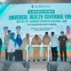 BUPATI dan Wakil Bupati Batubara H.Baharuddin Siagian, S.H,M.Si dan Syafrizal, S.E, M.AP pada launching program UHC merupakan JKN sebagai wujud peningkatan pelayanan kesehatan kepada masyarakat.Waspada/Ist