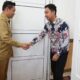 BUPATI Humbahas Oloan Paniaran Nababan menerima audensi PT. PLN UP 3 Sibolga. Waspada/Ist