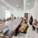 Ketua PT Banda Aceh Nursyam melakukan launching Aplikasi SIPOKAT di ruang rapat Ketua PT BNA, Kamis (13/03/25).(Waspada/T.Mansursyah)