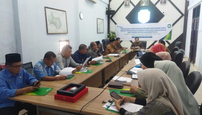 Pekerja Jasa Kontruksi Abdya Wajib Daftar JKK dan JKM