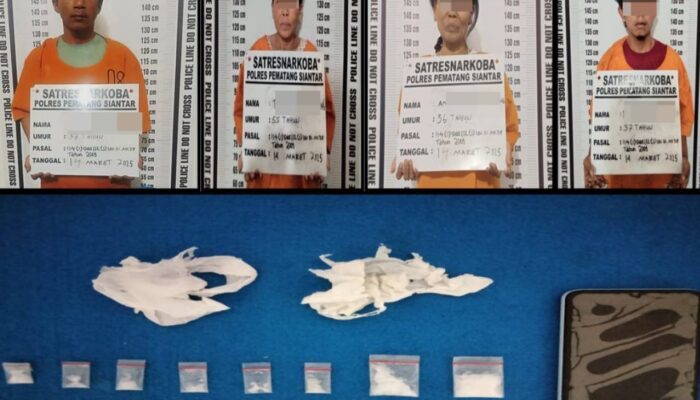 Polisi Ringkus 4 Komplotan Pengedar Sabu Dan 2 Warga Simalungun
