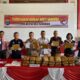 Kapolresta Deliserdang Kombes Pol Raphael Sandhy Cahya Priambodo, Kasat Narkoba Polresta Deliserdang, Kompol Sebastian RS Saragih dan lainnya saat memperlihat barang bukti narkoba untuk dimusnahkan. (Waspada/Edward Limbong).