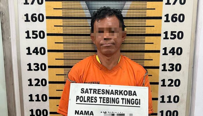 Polres Tebingtinggi Ciduk Pria Dengan BB Ganja