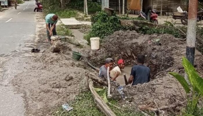 Perbaikan Pipa Induk, Distribusi Air Prumda Tirta Keumuneng Tahap Normalisasi