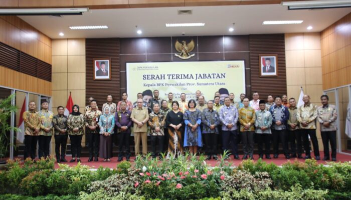 Wali Kota Binjai Hadiri Serah Terima Jabatan Kepala BPK Sumut