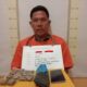 AS, 44, nelayan, warga Kecamatan Pandan diamankan di Polres Tapteng karena kasus narkoba jenis Ganja, Selasa (18/3). Waspada/ist