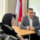 Wali Kota Banda Aceh Illiza Sa'duddin Djamal sowan ke Menteri Ekonomi Kreatif untuk bangun Banda Aceh kreatif di Jakarta, Selasa (18/03/25).(Waspada/Ist)